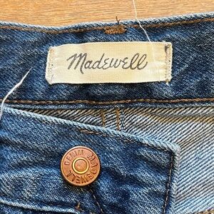 Madewell Indigo Denim Jeans with Copper Hardware